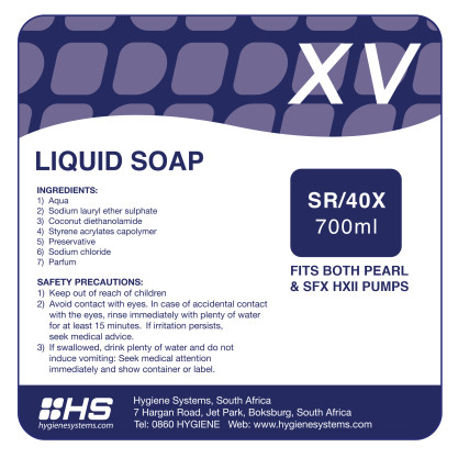 SSC-XVR-001 - XV LIQUID SOAP - 700ml x 6