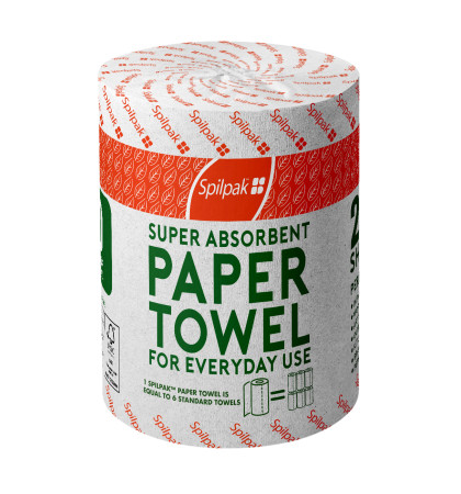 PTC-SPI-001 - 2 PLY SPILPAK PAPER TOWEL  - 70m x 2